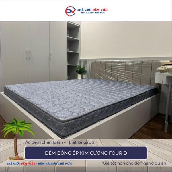 Đệm bông ép Kim Cương Four D 7